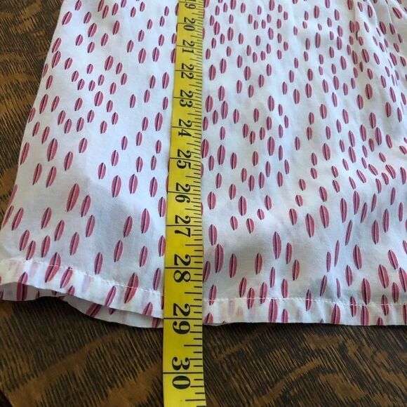 Tommy Hilfiger White Tunic Top with Geometric orange and Black Print - Picture 13 of 13